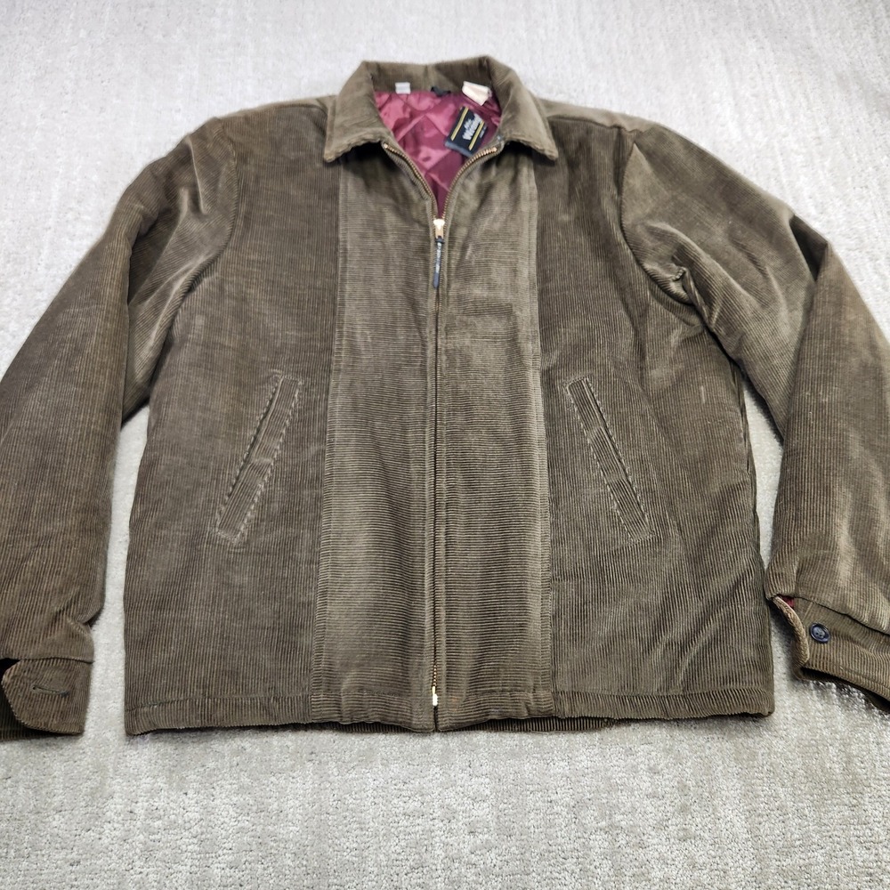 Vintage 70s Mr Wrangler Corduroy Jacket Men Medium Boxy Quilt Lined Talon Zip